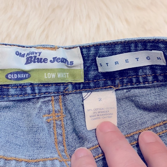 RARE Vintage 90’s *Old Navy* Sexy Booty Stretch Straight Fit •Unique Ankle Slits - Picture 11 of 16